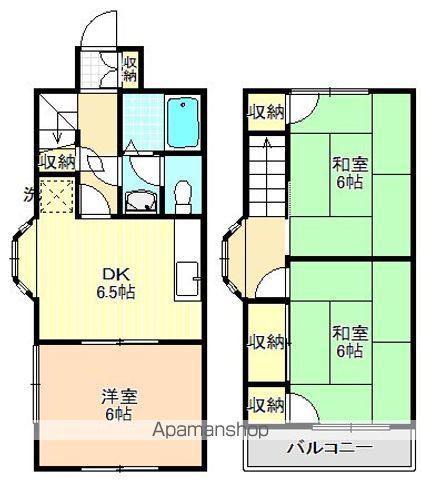 アークヒルシンワⅠB(3DK)の間取り写真