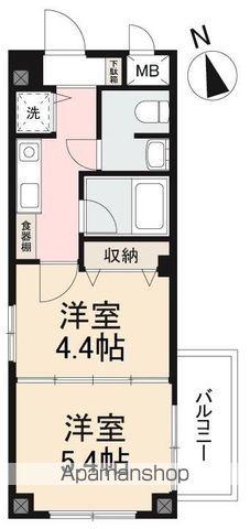 ハヴィータ21(2K/2階)の間取り写真