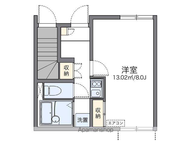 レオネクスト白菊(1K/1階)の間取り写真