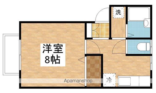 ロジェU Ⅱ(1K/2階)の間取り写真