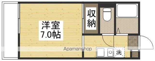 P&I南方ハイツ(ワンルーム/3階)の間取り写真