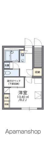 レオパレス下石田(1K/1階)の間取り写真