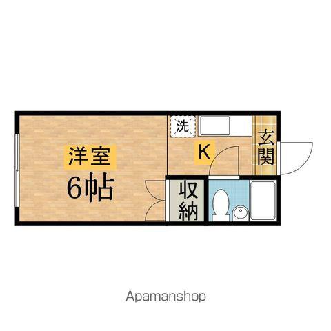 ハイツタカハシ(ワンルーム/1階)の間取り写真