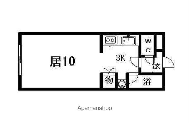 SDコート(1K/3階)の間取り写真
