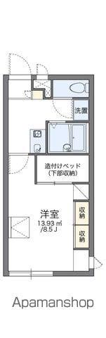 レオパレス島上(1K/1階)の間取り写真