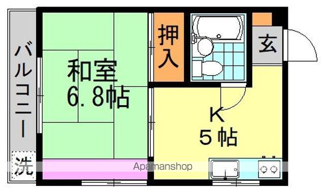 ハイムライゼ(1DK/1階)の間取り写真