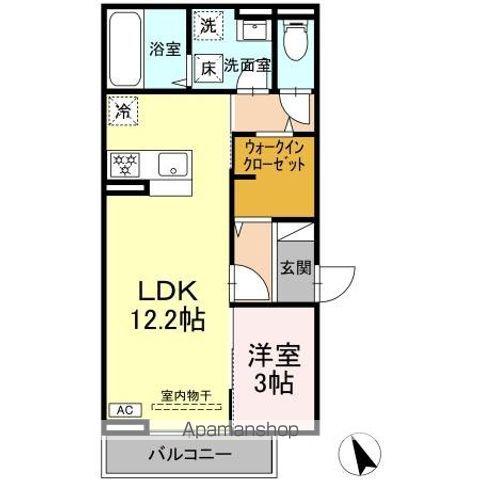 レスポワール(1LDK/1階)の間取り写真