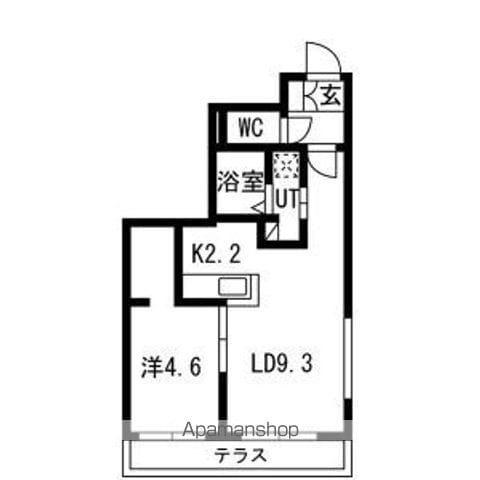 豊里1丁目MS(1LDK/1階)の間取り写真