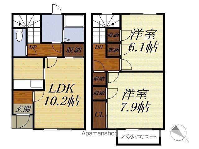 ブレシドC(2LDK)の間取り写真