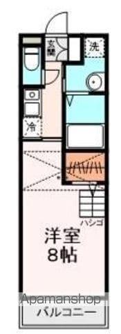 アン・フィールド(1K/2階)の間取り写真