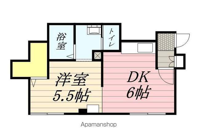 ロイヤルコート南麻生Ⅱ(1DK/1階)の間取り写真