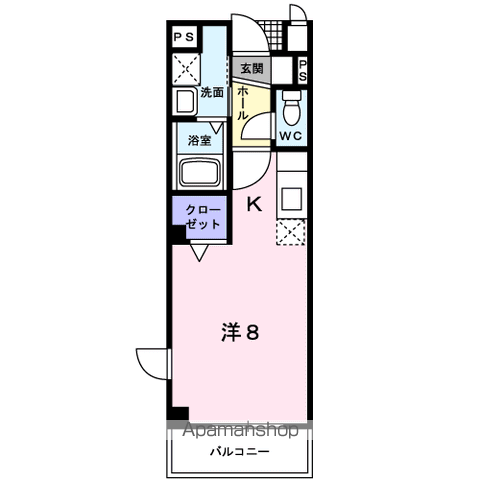 GOODDAY MANSION(1K/2階)の間取り写真