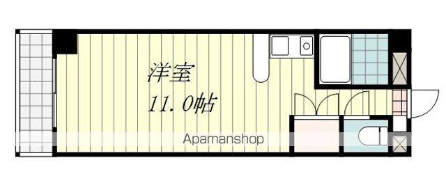 アグレブル中村(ワンルーム/3階)の間取り写真