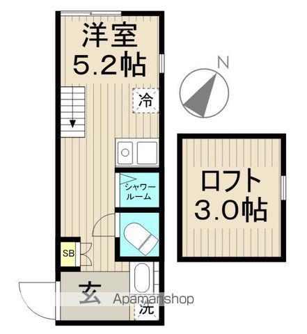 MET小岩(ワンルーム/2階)の間取り写真