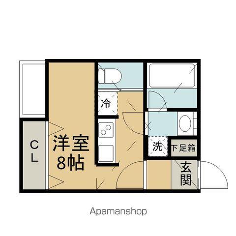 ストゥディオ・ローズマリー(1K/2階)の間取り写真