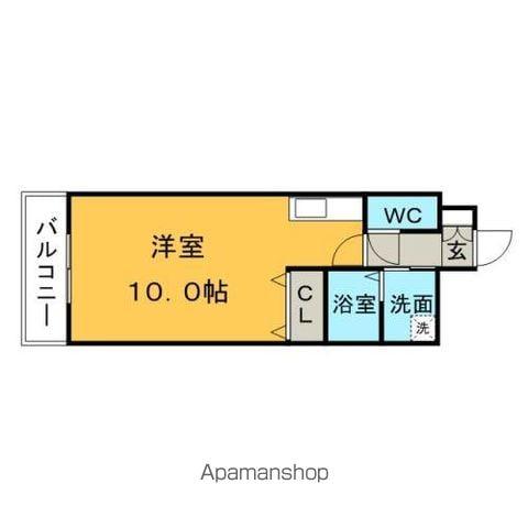 リード中央町(ワンルーム/11階)の間取り写真