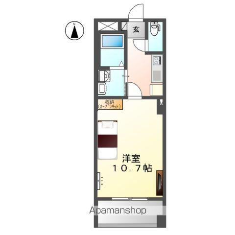 リバパレス鶴舞(1K/4階)の間取り写真