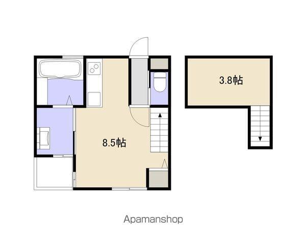 ディアコート(1K/1階)の間取り写真