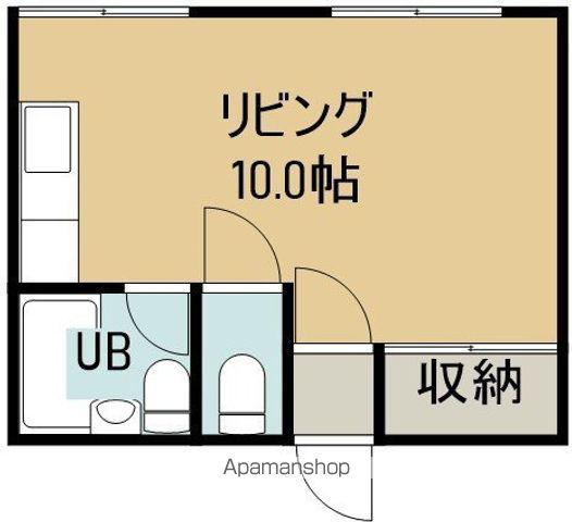 メゾンド・フラッシュ富岡(ワンルーム/3階)の間取り写真