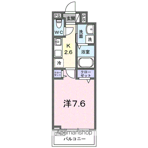 BOSCATO T(1K/3階)の間取り写真