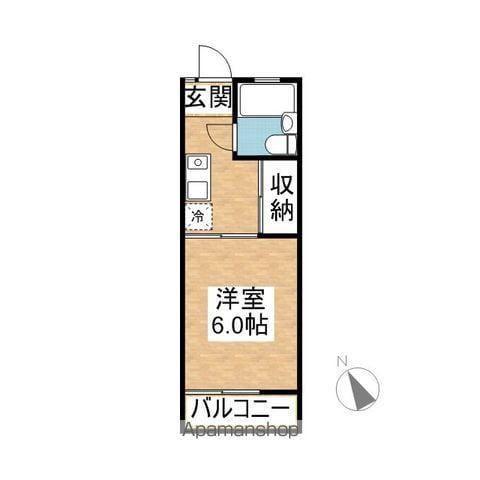 アークヒル21(1K/1階)の間取り写真