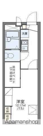 レオパレスハピネス(1K/2階)の間取り写真