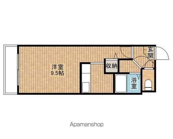 アムール文京台(1K/3階)の間取り写真