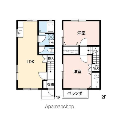 ノワール立仏(2LDK)の間取り写真