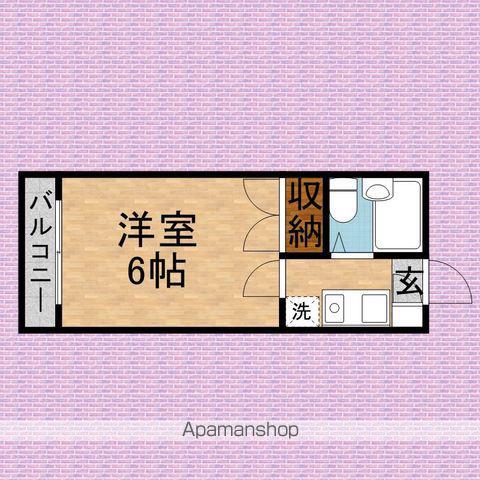 Sコーポ(1K/2階)の間取り写真