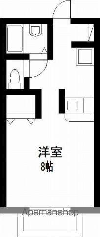 プレジール月見ヶ丘(ワンルーム/1階)の間取り写真