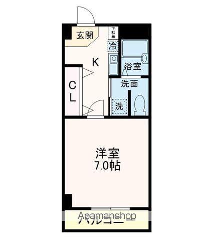 サンライズ三番館(1K/3階)の間取り写真