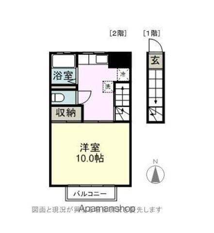 コーポ永友(1DK/2階)の間取り写真