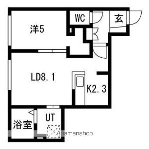 豊里1丁目MS(1LDK/2階)の間取り写真