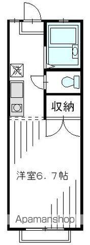 ガーデンハウス桜丘(1K/1階)の間取り写真