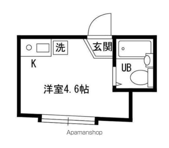 アーバンプレイス中井A・B(ワンルーム/1階)の間取り写真