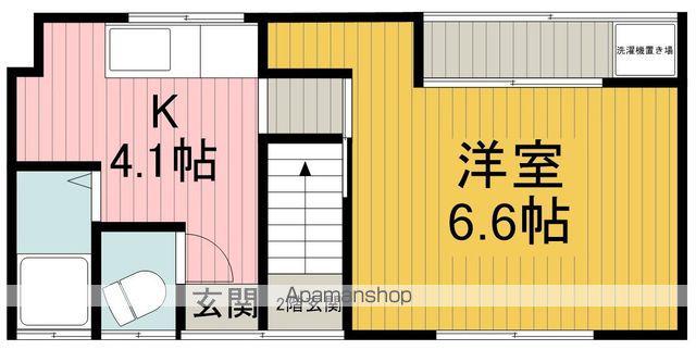 阪急電鉄宝塚線 蛍池駅 徒歩10分 2階建 築62年(1K)の間取り写真