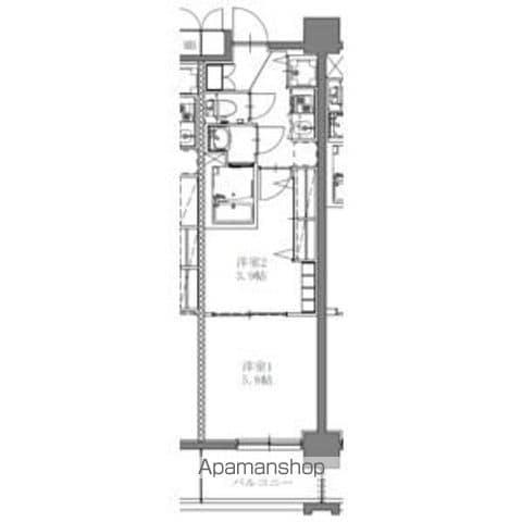 SーRESIDENCE上社AUREATE 12月契(2K/1階)の間取り写真