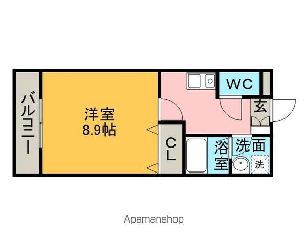 VLNⅡ(1K/3階)の間取り写真