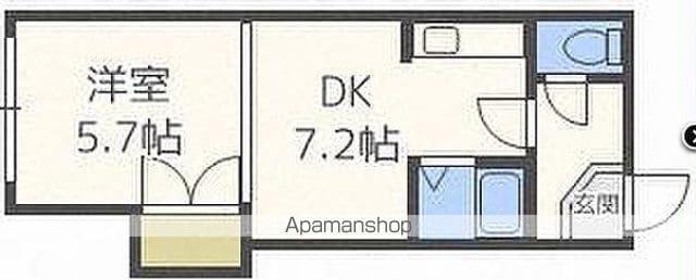 デベックス澄川47(1DK/3階)の間取り写真