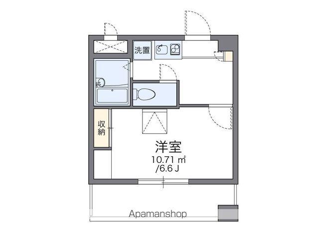 レオパレスアストラーレ茶屋町東(1K/3階)の間取り写真