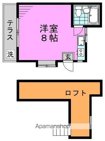 リバストンコーポ(ワンルーム/1階)の間取り写真