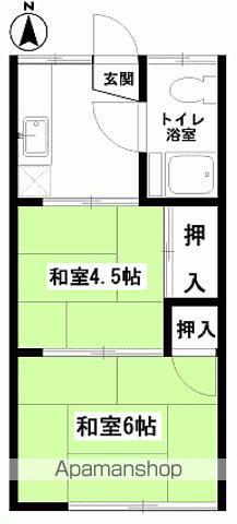 第3富士荘(2K/1階)の間取り写真