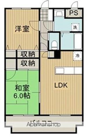グランシャリオ(2LDK/1階)の間取り写真