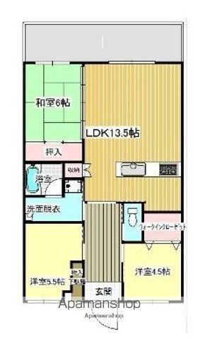 シティビル生目台(3LDK/1階)の間取り写真