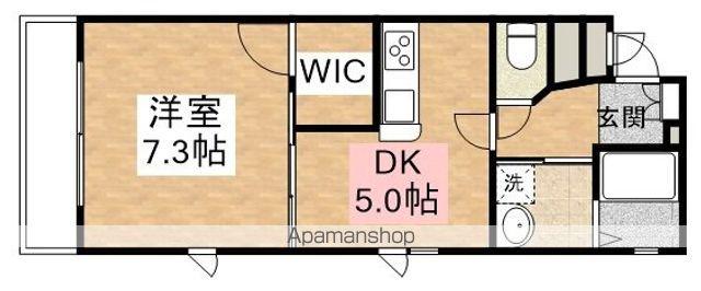アザレア川越(1DK/3階)の間取り写真