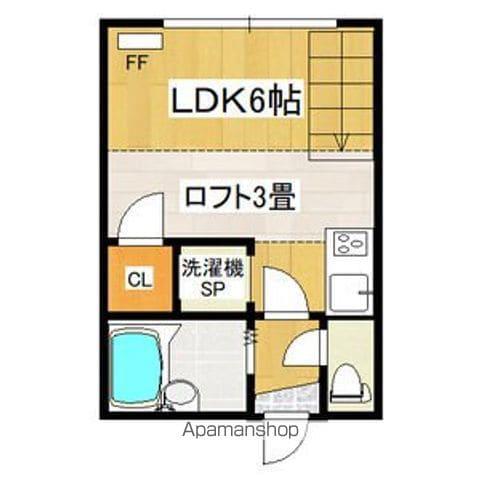 オリーブコート(ワンルーム/1階)の間取り写真