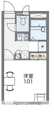レオパレス葉月(1K/2階)の間取り写真
