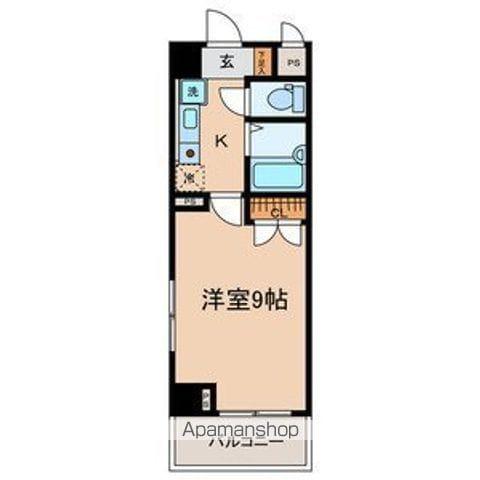 コウエツビル(1K/3階)の間取り写真
