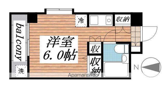 メゾン・ド・アベニュー(ワンルーム/4階)の間取り写真