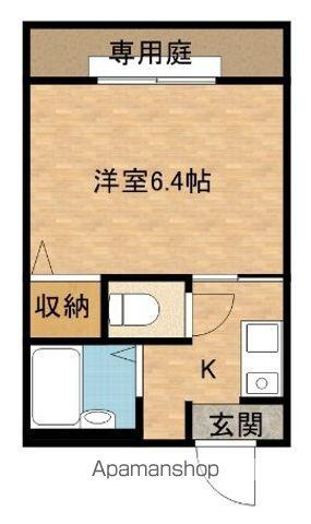 プチメゾン(1K/1階)の間取り写真